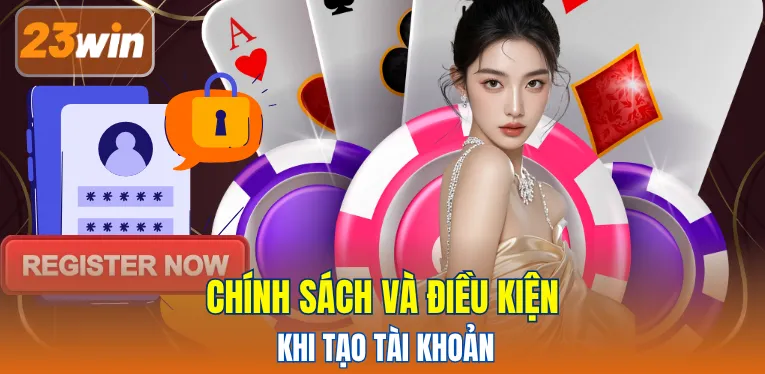 Chính sách và điều kiện khi tạo tài khoản 